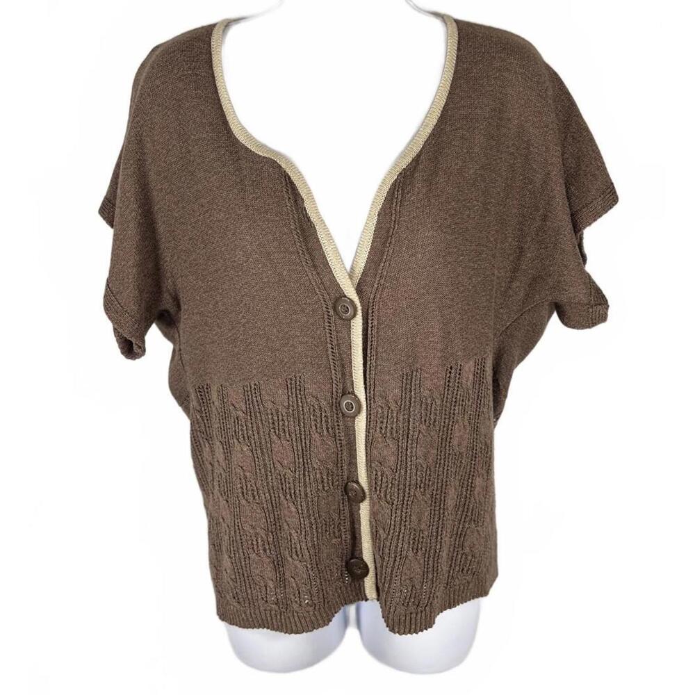 Escorpion Barcelona Luxury Cardigan Dark Academia•Cable Knit•Large
